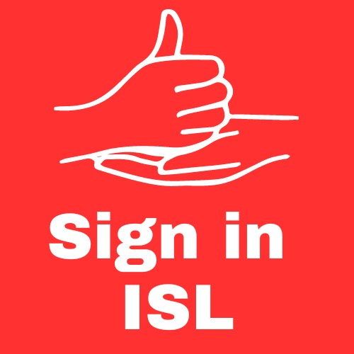Sign in ISL